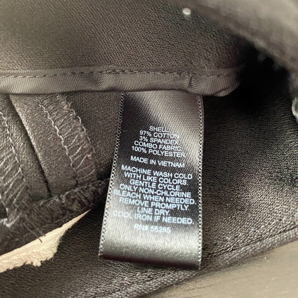 Express Color Block Side Zip Satin Trim Shorts - Picture 7 of 7